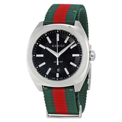 gucci red black and green watch|gg2570 Gucci watch.